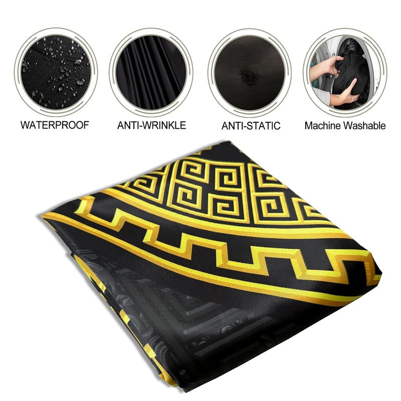 CapeshionPro Barber Capes Hair Cutting Capes Salon Stylist Capes with Snaps Waterproof Professional Large Barber Hairdresser Gown Cape- 63”× 56”(ABSTRACT) - Image 5